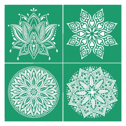 Reusable Silk Screen Stencils Mandala Stencils Adhesive Stencils for Painting on Wood DIY Home Decor
