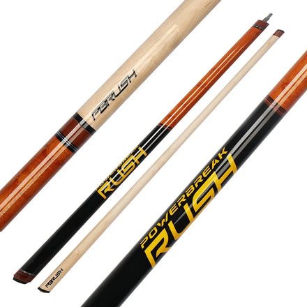 Cueelf 3-Piece Maple Wood Billiard Jump Break Cue Superior Quality Pool Ball with Stainless Steel Joint and Punch Cue