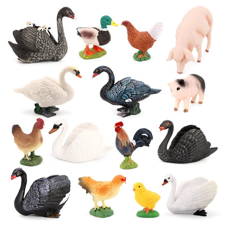 Wholesale Solid PVC Simulation Statue Model Farm Figurines Animal Farm Toys Figures