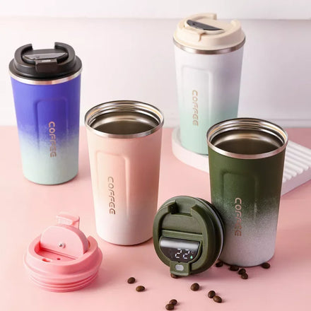 Portable Smart Water Thermos Bottle Drinkware LED Temperature Display Thermal Mug Coffee Cups With Lid Vacuum Insulated Mug