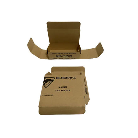 Bespoke Recycled Kraft Paper 300 Blackout Cardboard Ammo Boxes 9MM Cardboard Box Ammo Boxes Packaging