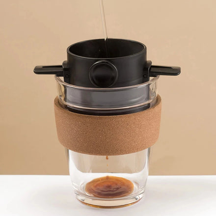 Portable Coffee Filter Stainless Steel Foldable Drip Coffee Tea Holder Reusable Paperless Pour Over Cup Infuser Coffee Dripper