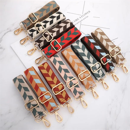 Custom Luggage Leather Accessories Diagonal Backpack Straps Diagonal Extended Women's Canvas Strap