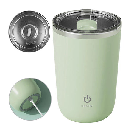 350ml Smart Stainless Steel Automatic Electric Mixer Mixing Cup Self Rechargeable Auto MagneticStirring Mug With Stir Bar