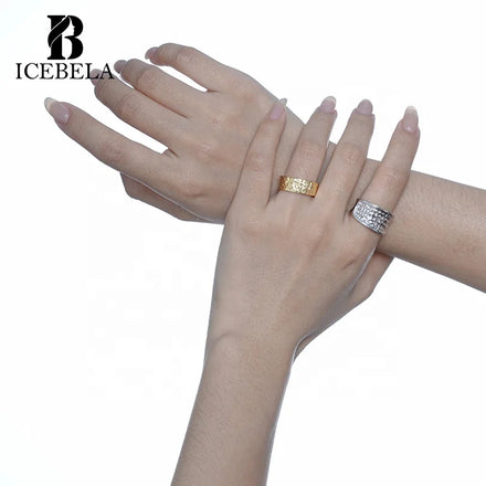 ICEBELA S925 Sterling Silver Individuality Small Jewelry Ins Style Female Irregular Pattern Index Ring
