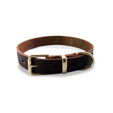 Luxury Vegan Genuine Leather Pet Dogs Collar Waterproof Genuine Leather Adjustable Dog Collar