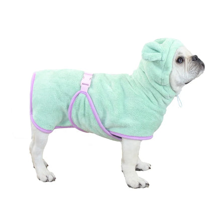 Wholesale New Coral Velvet Polyester Dot Summer Dog Pajamas Bathrobe Super Absorbent XS-XL Size