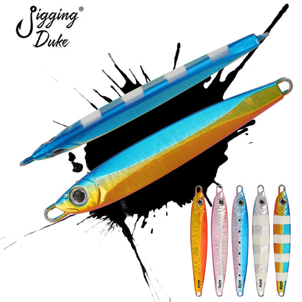 JiggingDuke Japan Quality 20g 30g 40g 60g Saltwater Sea Fishing Metal Jigs Slow Fall Pitch Jigging Mackerel Bass Lure
