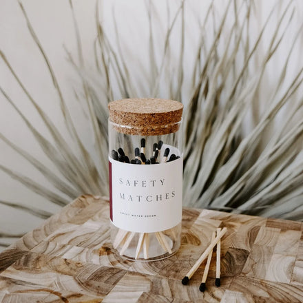 Luxury Coloured Eco-Friendly Modern Matchsticks with logo Wholesale Custom Safety Matches in Bulk Glass Jar Long Wood Sticks