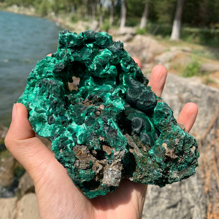 Wholesale Natural Rough Malachite Specimen Chakra Crystals Healing Craft Raw Stone for Gift or Healing