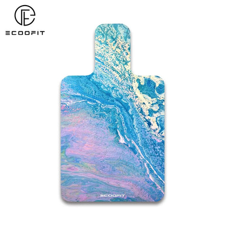 Smart Abstract Modern Art Custom Design Thin Eco-Friendly Natural Rubber Hygiene Reformer Cover Rainbow Non-Slip Pilates 1-3mm
