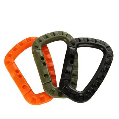 Plastic Keychain/bag Spring Hook Snap Carabiner Clip Tactical Buckle