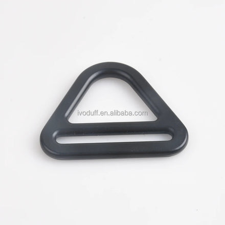 Ivoduff 38mm Metal Matte Black Triangle V Ring Buckle Slider for Strap Webbing