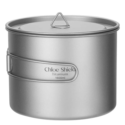 Titanium Pot Portable Hanging Pot 900ml 1600ml Outdoor Camping Picnic Water Mug Cup Tableware Kitchen Cookware