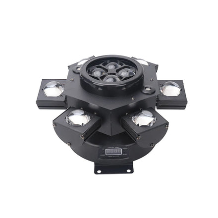 150W Rgbw 4In1 4 Bee Eye 6 Arms Dmx512 Laser Scanner Led Stage Light for Dj Disco Bar