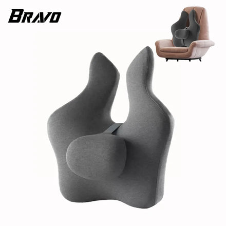 Car Lumbar Pillow Lower Back Pain Relief Memory Foam Back Support Cushion for Office Chair