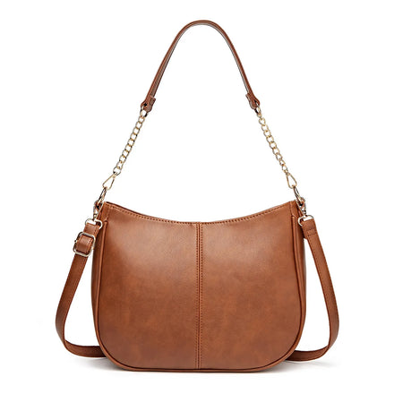 New Luxury PU Leather Tote Bag Large Ladies Handbags Women Underarm Bag Straps Shoulder Designer Crossbody Bag
