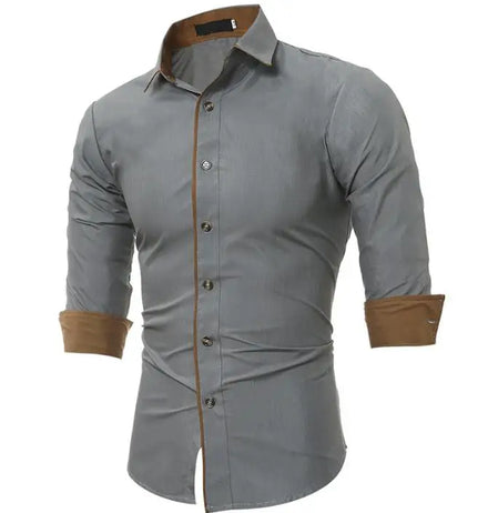 Official White Long Sleeve Elastic Slim Formal Social Office Uniform Wear Business Dress Shirts for Mens