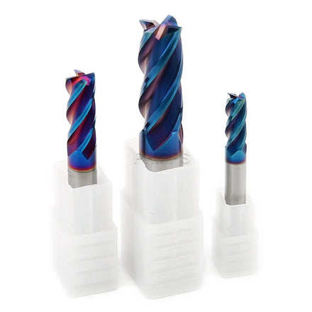 1/2 1 6.35MM 4MM 12MM 16MM HRC 65 Flat-Bottomed Endmill CNC 4 Flutes HRC65 Carbide Square End Mill for Hardened Steel