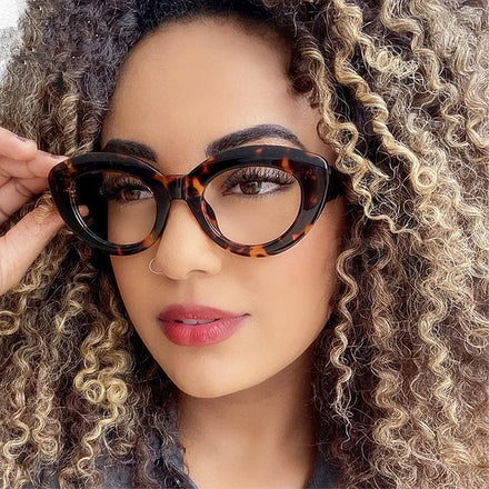Custom Logo Vintage New Women Men  Transparent Lens Spectacle Frames Cat Eye Computer Eyeglasses Anti Blue Light  Glasses Women
