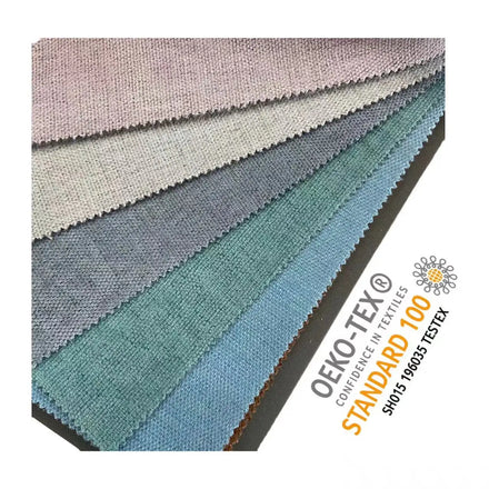 Multicoloured Double Sides 100% Linen Blackout Window Drapes Curtain Fabrics for the Living Room and Bedroom