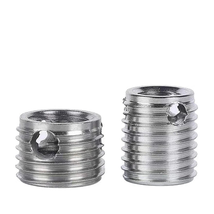 307/308 Carbon Steel Self-Tapping Fasteners M14 Metric Thread Inserts Yellow Zinc Surface Treatment ISO9001 Certified Cutting