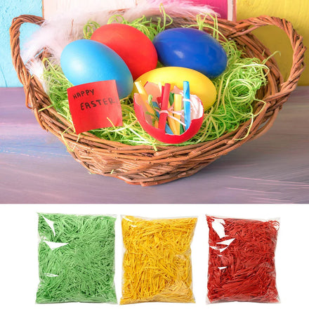Easter Crinkle Cut Craft Paper Shreds Biodegradable for Gift Box & Basket Filling Decorative Packaging & Cushioning Stuffing