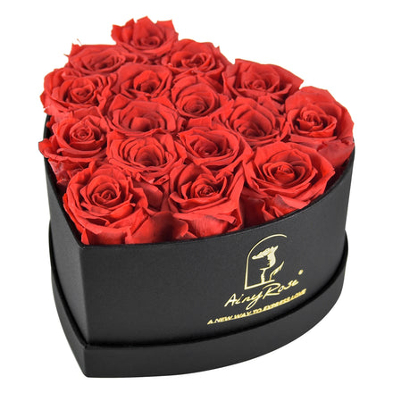 Christmas Valentines Day Gifts Decorative Eternal Everlasting Forever Real Preserved Roses Flowers Heart Box for Women Girls