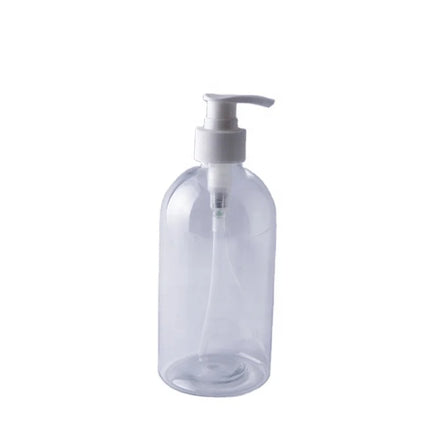 500ml PET Plastic Refillable Shower Bottles Bathroom Soap Lotion Shampoo Packaging With Screw Cap Pump Sealing Empty Water