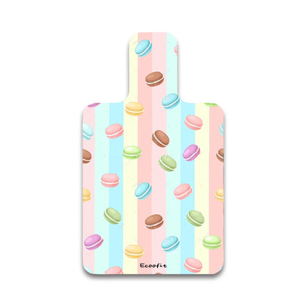 Custom Fruits Vegetables Macaroon Design Thin Foldable Portable Washable Anti Slip Eco-friendly Natural Rubber Sweat Pilates