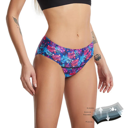 Seamless Menstrual Period Swimwear Women Bikini Bottom 4 Layer Leak Proof Swimming Underwears