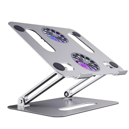 Portable Foldable Aluminum With Cooling Fan Ergonomic Laptop Stand Manufacturer