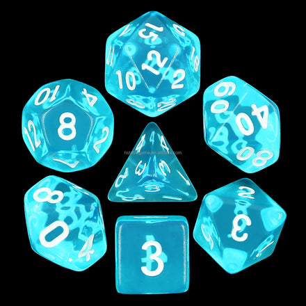 Clear Acrylic Dice Polyhedral for Dnd Rpg Board or Card Games Wholesale Dungeons and Dragons Dice Set