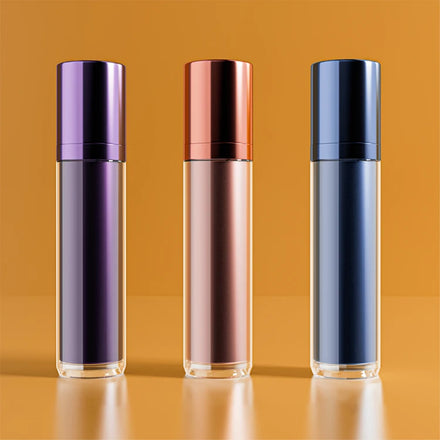 Fuyun Luxury Cosmetic Acrylic Airless Pump Bottle 15ml 30ml 50ml 100ml Gold Color for Blush Face Mask Wigs