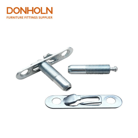 SC4295 Invisible Spring Telescopic Connector 2 in 1 Quick Fit Steel Embedded Furniture Board Hardware Fitting