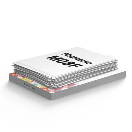 Phomemo 100 Sheets Thermal Thermal Printing Paper A4 Continuous Folding Paper Compatible for M08F