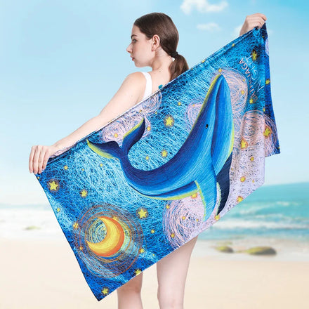 Hot Selling Custom 100% Cotton Digital Printing Beach Towels Wholesale