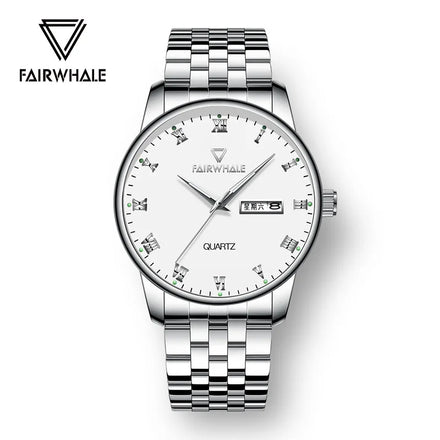 Fairwhale Wholesale OEM Men Stainless Steel case Calendar Quartz Watches