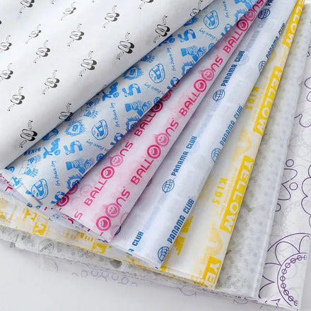 Custom Shoe Box Tissue Paper Wrapping Hot Stamping Christmas Gift Packaging Wrapping Tissue Paper for Clothes