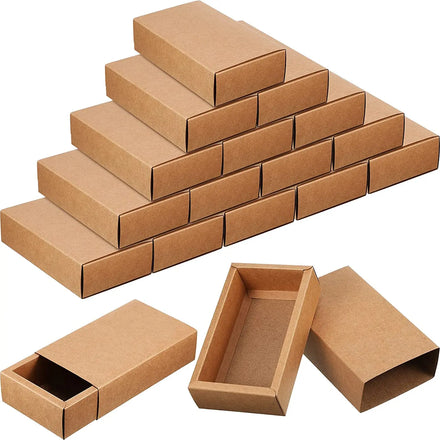 Emballage Business and Soap Jewelry Candy Weeding Party Favors Present Packaging Kraft Paper Drawer Boxes
