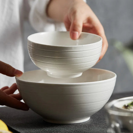 Kaiwoo Custom Logo Western Ceramic Dinner Tableware Round White 4.5 Inch 6 Inch Porcelain Bowls for Restaurants and Hotels