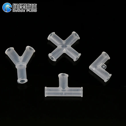 Runze Tube Tube Connector Plastic Simple Pipe Fitting Barb Elbow Flat Hose Fitting