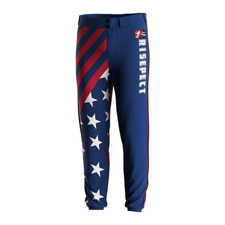 Custom Sublimation Team Botton Wholesale Baseball Pants Blue Sorfball Wear Baseball Pants for Boys