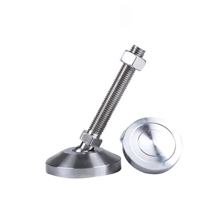 Heavy Duty Furniture Leveler Feet M12 Stainless Steel Swivel Adjustable Leveling Feet With Base Dia 80mm