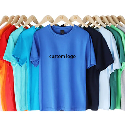 Wholesale Cheap 180gsm 100% Cotton Casual Plain Blank Men's T-shirt Custom Logo Printed Men Cotton T Shirts