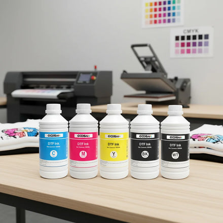 1000ML Premium High Quality Wide Format Printer Ink Super White Printing DTF Ink for Epson I3200 Xp600 1390 Dx6 4720 Printhead