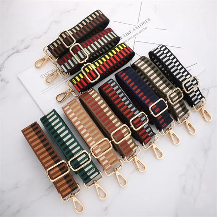New Ethnic Style Embroidery Adjustable Bag Strap Accessories Single Shoulder Oblique Cross Bag Accessories Bag Strap