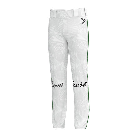 Wholesale Sublimation Botton Team Softball Wear Polyester Plain Custom Sublimation Baseball Pants White