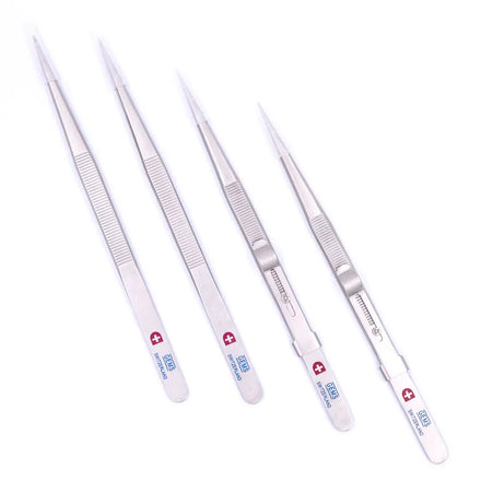 Gem Diamond Grooved Tweezers Non Slip Diamond Elastic Stainless Steel Non Slip Drill Clips Jewelry Hand Tools