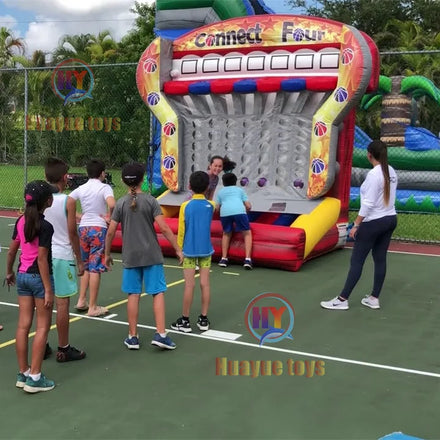 Basketball Shooting Games Inflatable Connect Four Children Basketball Connect 4 Inflatable Shoot Games